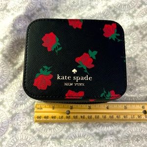 Kate Spade Rose jewelry travel Zipper box new! 🌹